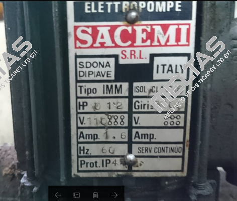 Giri=3400  Sacemi