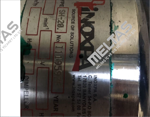 Gasket For SH-20 No. I119597F  Inoxpa