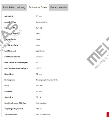 VUAS-100-50-50-P25-PFN Torwegge