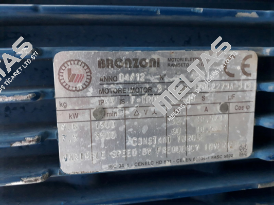 ANNO 04/12 N 0454115 COD 17902273A-313 OEM  Bronzoni