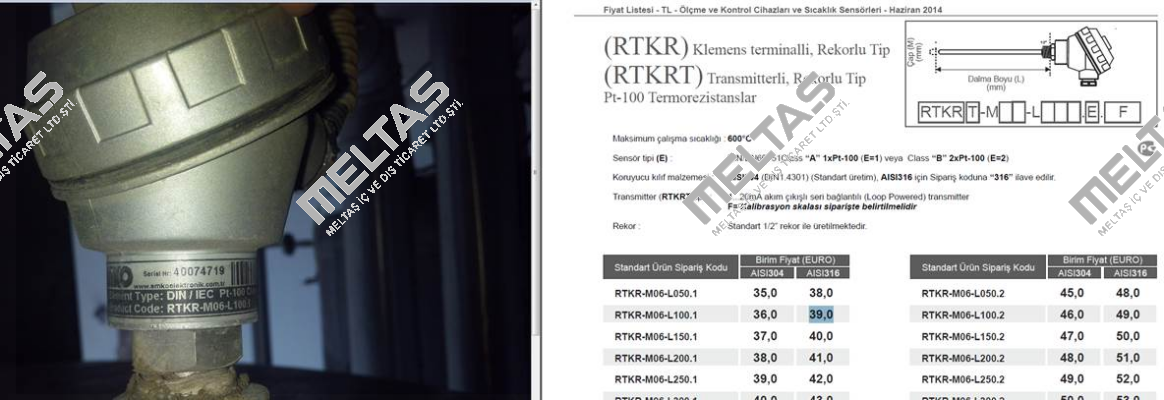 P/N: 40074719 , Type: RTKR-M06-L100.1 EMKO