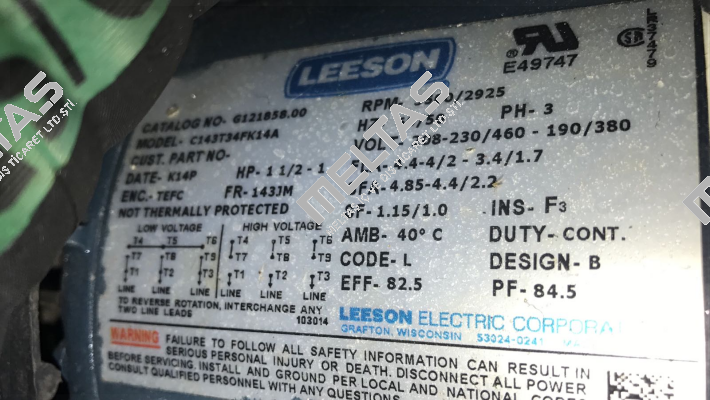 C143T34FK14A (obsolete) - replaced by 122085.00  Leeson