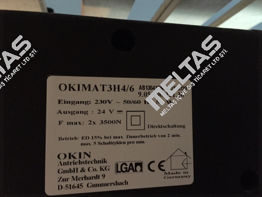 Remote control for Okimath3H4/6 Okin