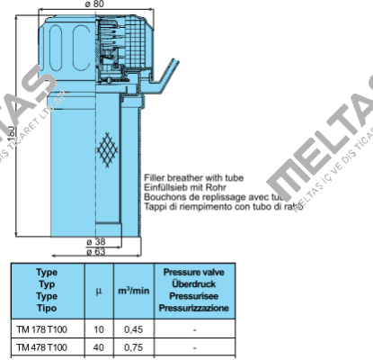 TM 478 T100  Sofima Filtri