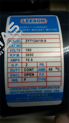 ZYT 124/19 2 hp - OEM   Leeson