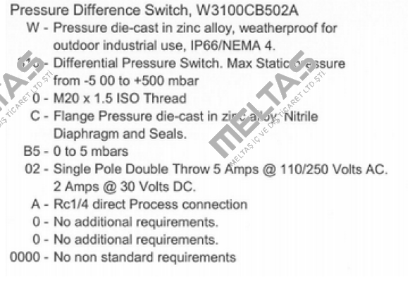 W-310-0-C-B5-02-A                    Delta Controls