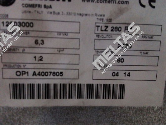 TLZ 280 RA Comefri