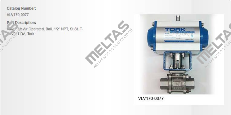 VLV170-0077 Tork