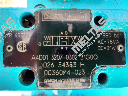 A4D01 3207 0302 B1G0Q Obsolete replaced by D1VW009CNJW   Denison (Parker)