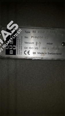 Type: RA 0250 D 501 QMXX  P/N: P104530102  obsolete replaced by  RA0255  Busch