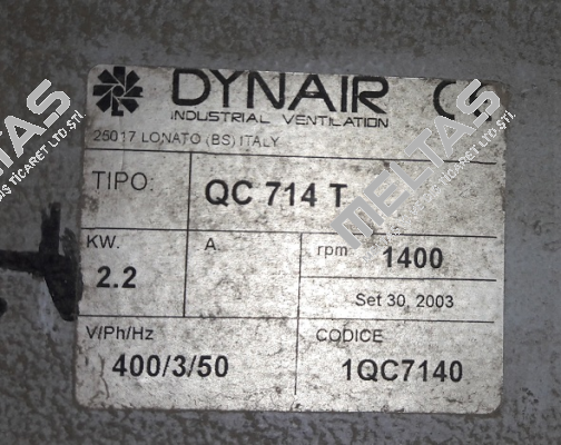 VN-Wall 714 T - 2.2 kW  Dynair