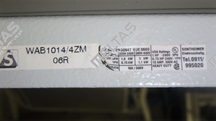 Nr. 10001835 Type WAB1014/4ZM/Z32/51/X99 Sontheimer