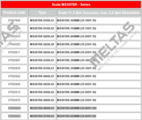 MSS976R-600MM (30-600Y-30) Magnescale