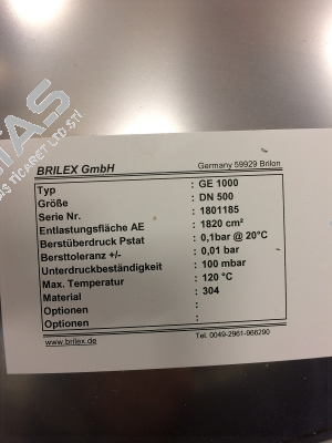 P/N: 1005-9730-00, Type:  GE DN 0500 mm Brilex