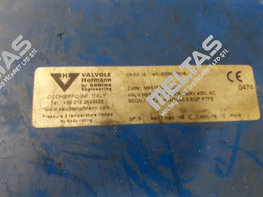 M9S1502L4CD/P  Valvole Hofmann