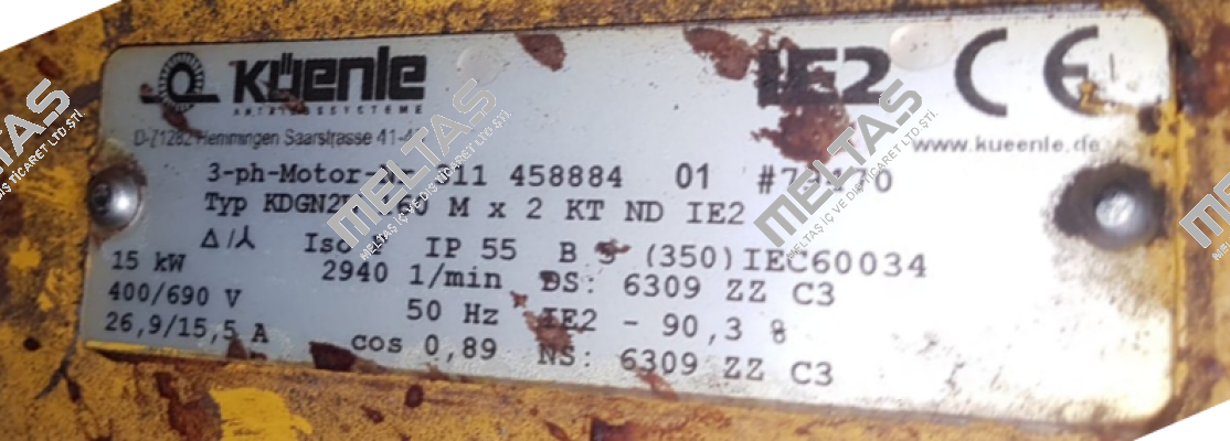 Type:KDGN2W 160 M x 2 KT ND IE2 Küenle