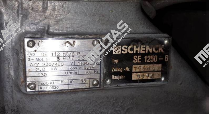 SE 1250-6 Obsolete! Replaced by Typ F 1300-6-7.0  Schenck