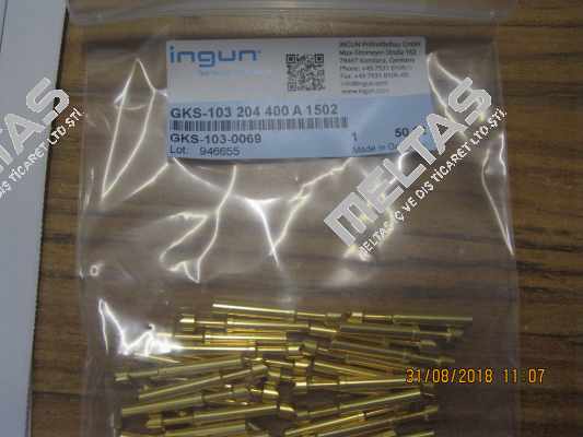 GKS-103 204 400 A 1502 Ingun