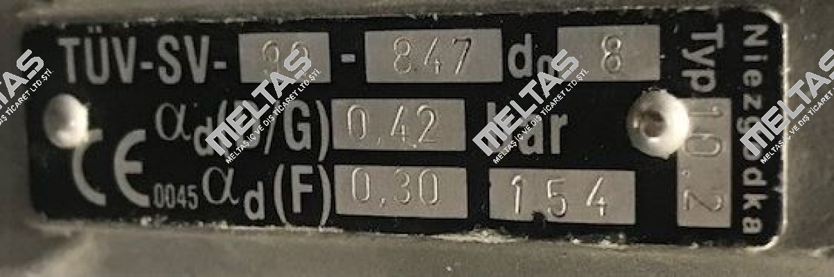 TUV-SV-99-847-DO-8 Niezgodka