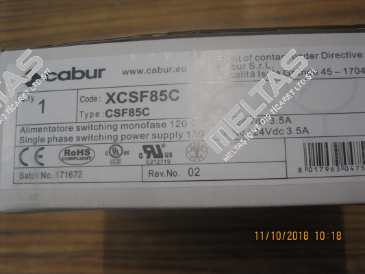 XCSF85C  Cabur