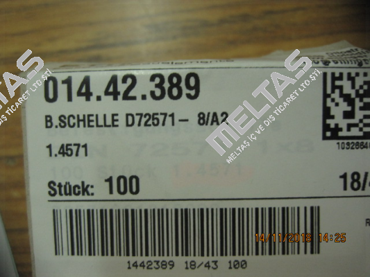 14.42.389 (1 box = 100 pcs) Ettinger