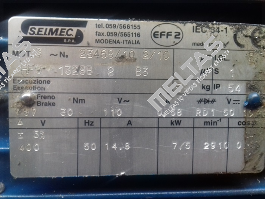 EFF2 IEC 34-1 REPLACED BY HBV 132SB 2 400-50 B3 Seimec (Rossi)