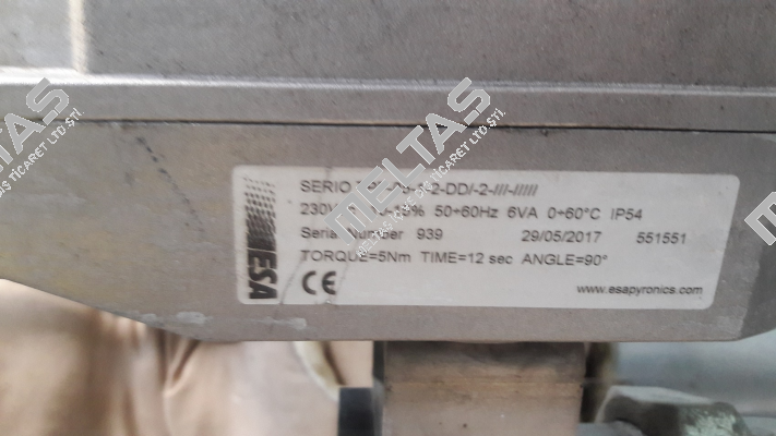 SERIO TPF-05-1-2-DD/-2-///-///// ESA Pyronics International