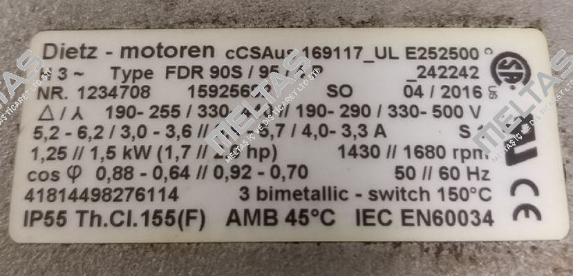 FDR90S/95/4P (OEM) Dietz-Motoren