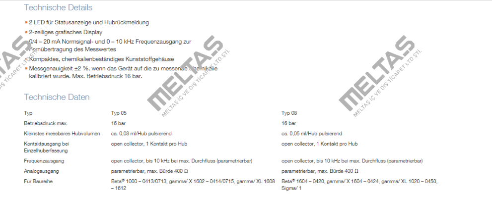 DFMA Type:05 - Durchflussmenge 0,1-13l/h ProMinent