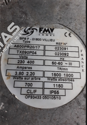 A0600 4PR20 TX090P04 FMV-Lamel (now Ziehl Abegg)