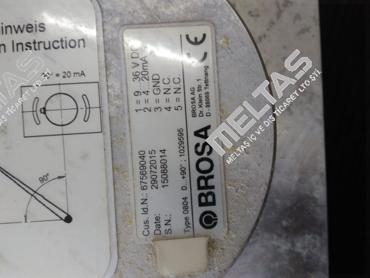 Type: 0804 0  S/N: 15088014 OEM Brosa