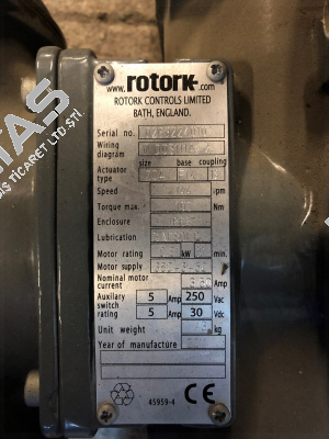 S/N:L02632240102 Rotork