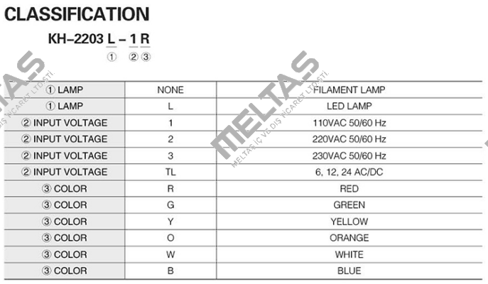 KH-2203L-TL (lamp cup - R) Koino