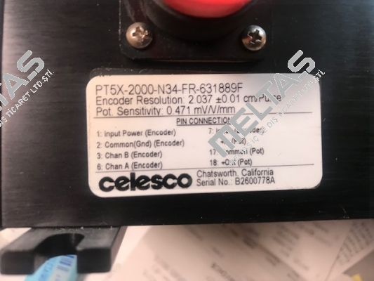 PT5X-2000-N34-FR-631889F / 23106 Celesco
