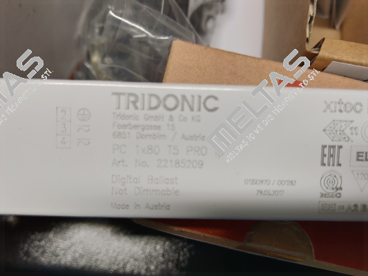 P/N: 22185209 , Type: PC 1x80 T5 PRO lp Tridonic