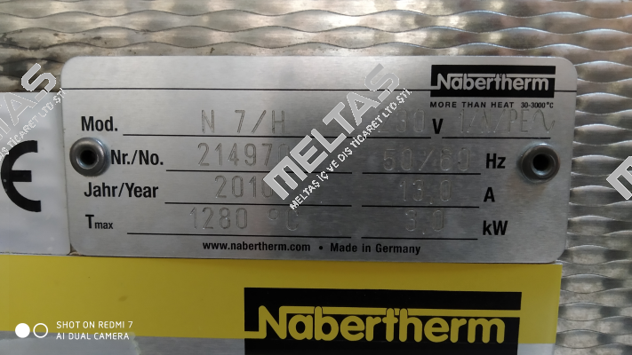 Model: N7/H  214970 Nabertherm