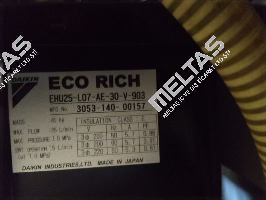 EHU25-L07-AE-30-V-903 Daikin