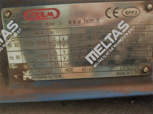 Y2-250M4 Felm