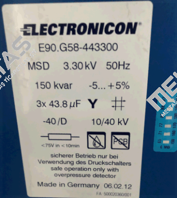 E90.G58-443300 Electronicon