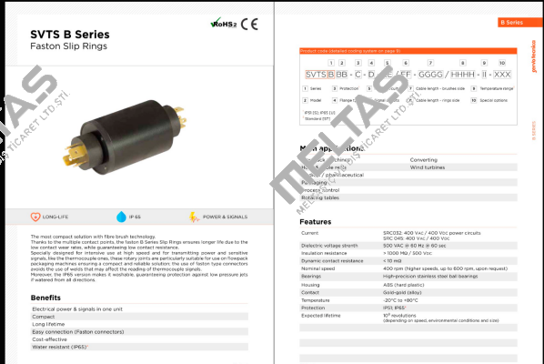 SVTS B 01-S-A-02/00-0000/0000-ST-000 Servotecnica
