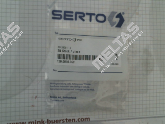 P/N: 126.0010.060, Type: SO 20001-6 Serto