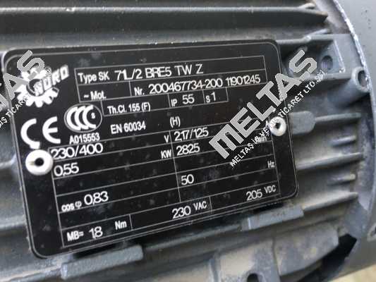 Type: SK 71/2 BRE5 TW Z 200467734-200 11901245 Nord