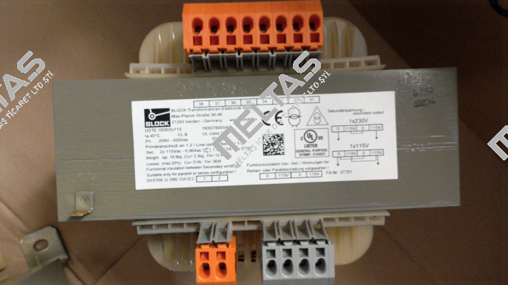 USTE 1600/2x115 Block