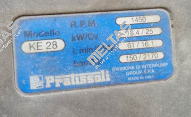 Model#: KE28 - Obsolete!! Replaced by "KE28H" Pratissoli