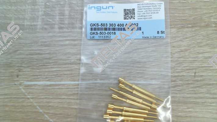 GKS-503 303 400 A 3002 Ingun
