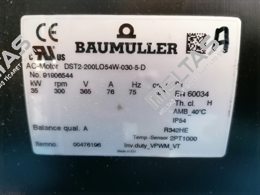 DST2-200LO54W-030-5-D-DH-6-MTR-O-000 Nr. 00476196 Baumüller