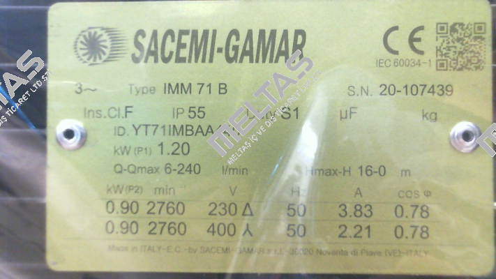 IMM 71B (YT71IMBAA440-1) Sacemi