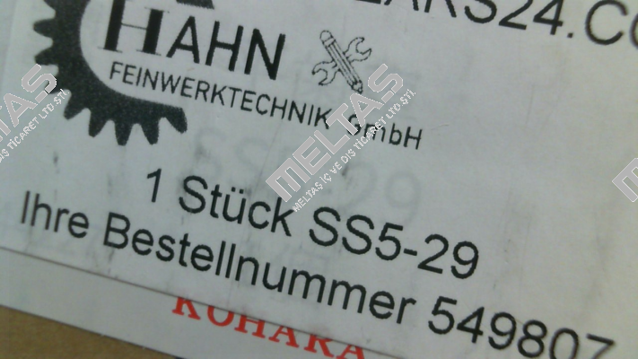 SS5-29 KHK GEAR