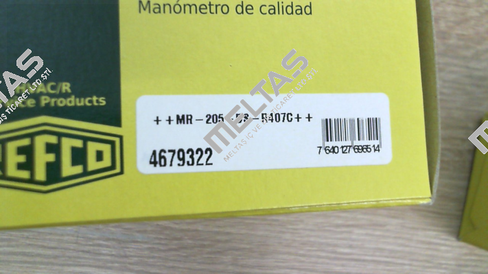 p/n: 4679322, Type: ++MR-205-DS-R407C++ Refco