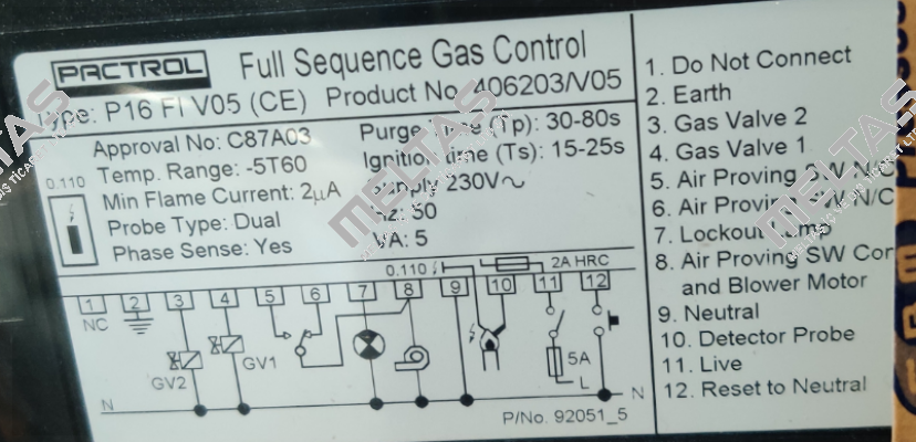 406203 V05 (CE) PAC40077 Pactrol